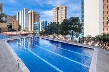 Impresionantes Vistas al Mar en Levante - Piso de 2 Hab con Piscina