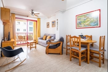 Apartamento en Villajoyosa: Terraza y vistas al mar