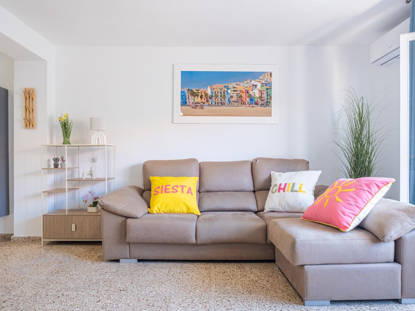 A pasos de la playa · Luminoso apartamento de 3 dormitorios en Villajoyosa